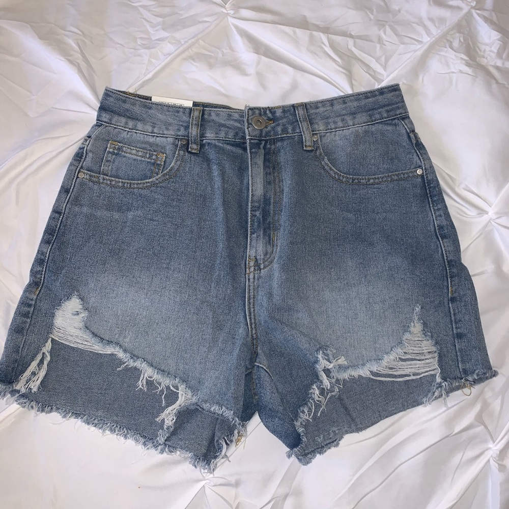 Distressed Jean Shorts